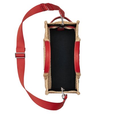 THE DAISY WOVEN MEDIUM TOTE BAG